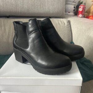 Steve Madden Black Ankle Booties